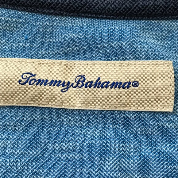Tommy Bahama Polo Shirt Men XXL Blue Short Sleeve Stretch Athleisure Golf 17424 - Picture 3 of 10